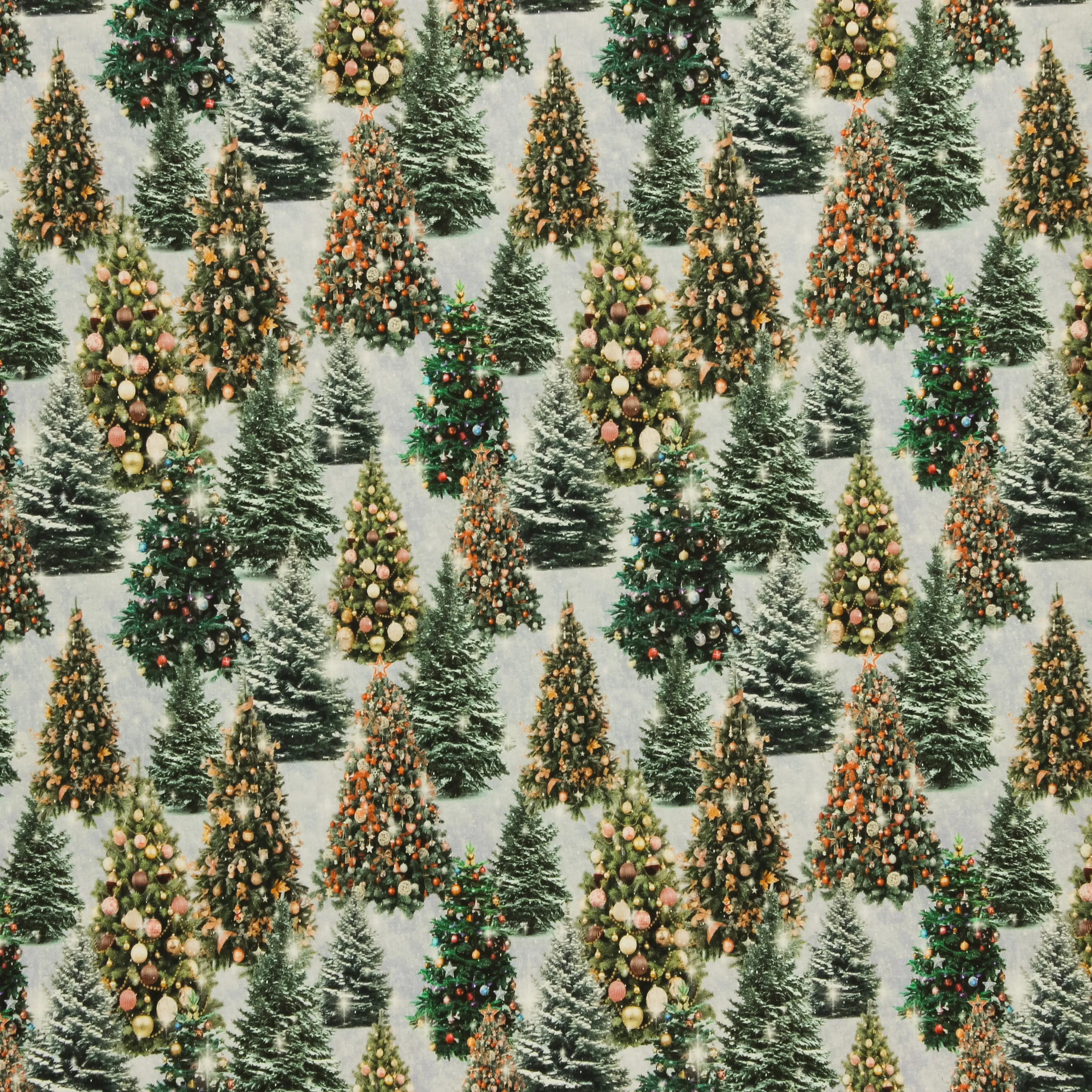 Tricot sneeuw en kerstbomen